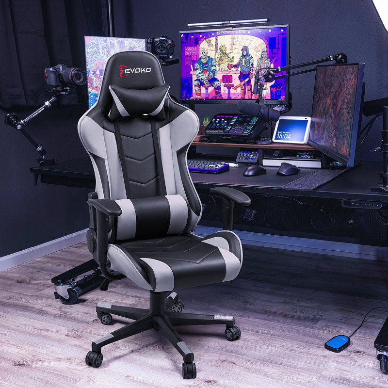 Devoko Reclining Ergonomic Swiveling PC & Racing Game Chair & Reviews